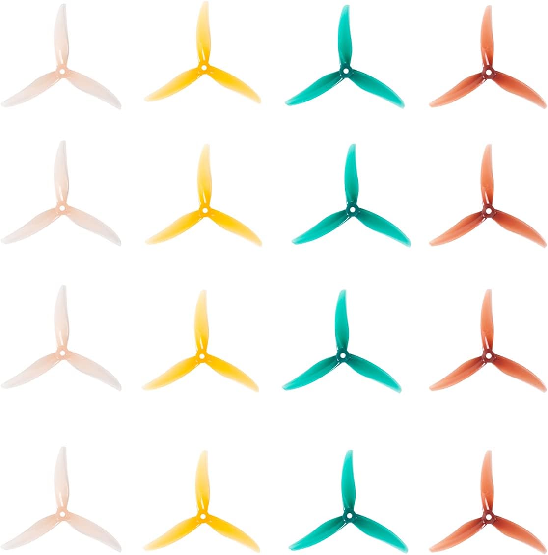 Gemfan F3S Freestyle 3S (5.1x3x3) Durable 3-Blade PC Props for FPV Quadcopter RC Drone 16pcs 8CW 8CCW