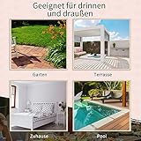 Outsunny Polyrattan Gartenbank Gartensofa Sitzbank mit Tisch 2-Sitzer - 6