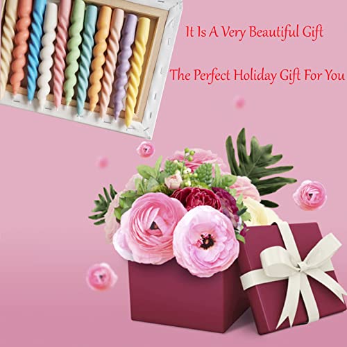 2Pcs Spiral Taper Candle Mold,Long Twisted Silicone Candle Molds Pillar Candle Molds 3D Silicone Mold For Christmas Candlelight Dinner Valentine's Day Home Decoration (Color : Twist Taper1) #TOP5