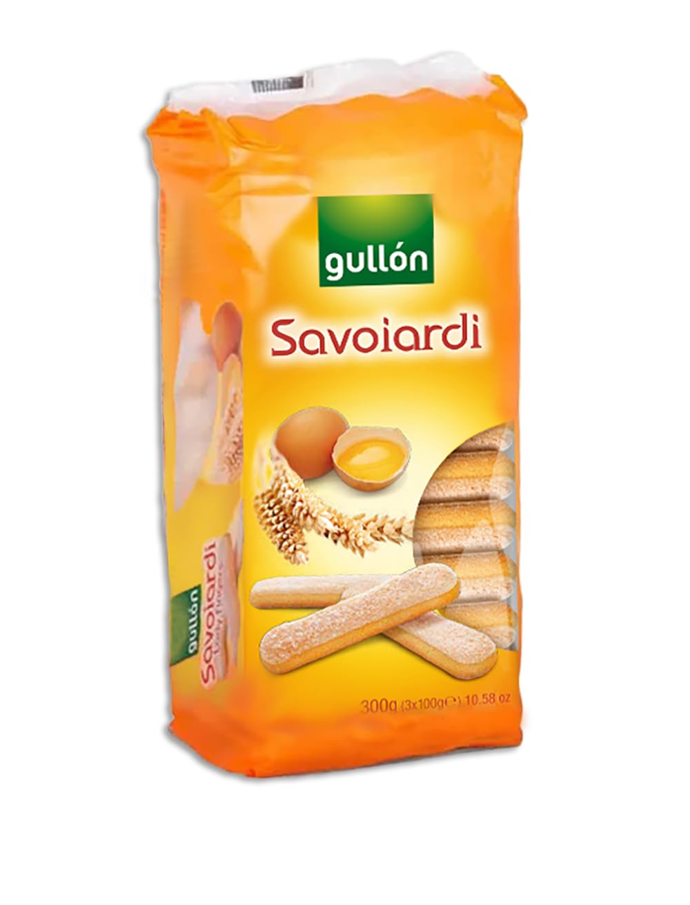 Gullon Savoiardi Lady Fingers Biscotti all'Uovo 300g [CAIYA® BOX da 8 Confezioni]