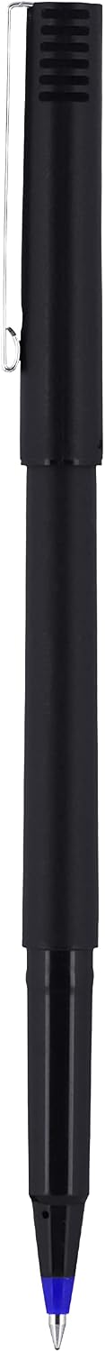 uni-ball Roller Rollerball Pens Fine Point Micro Tip, 0.5mm, Blue, 12 Pack & Onyx Rollerball Pens Fine Point Micro Tip, 0.5mm, Black, 12 Pack