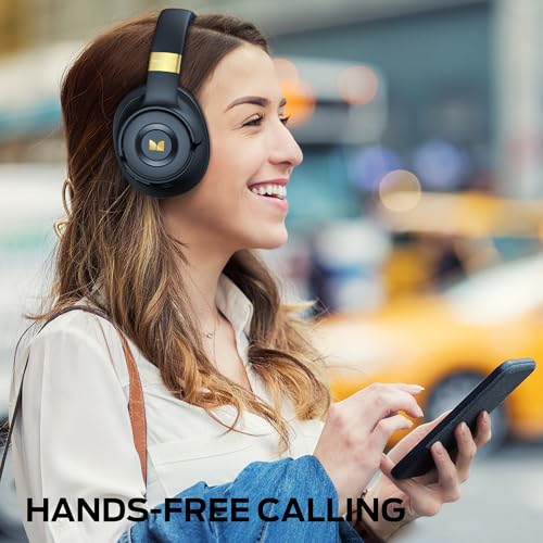 Monster Persona SE ANC Active Noise Cancelling Headphones, 60H Playtime Bluetooth Headphones Over Ear with HiFi Stereo Audio, Deep Bass, Wireless Headphones for Workout Office (Blue) by Monster - Image 8
