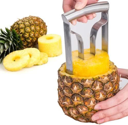 Rosenstein & Söhne Set da 2 affettatori per ananas in acciaio inossidabile di alta qualità