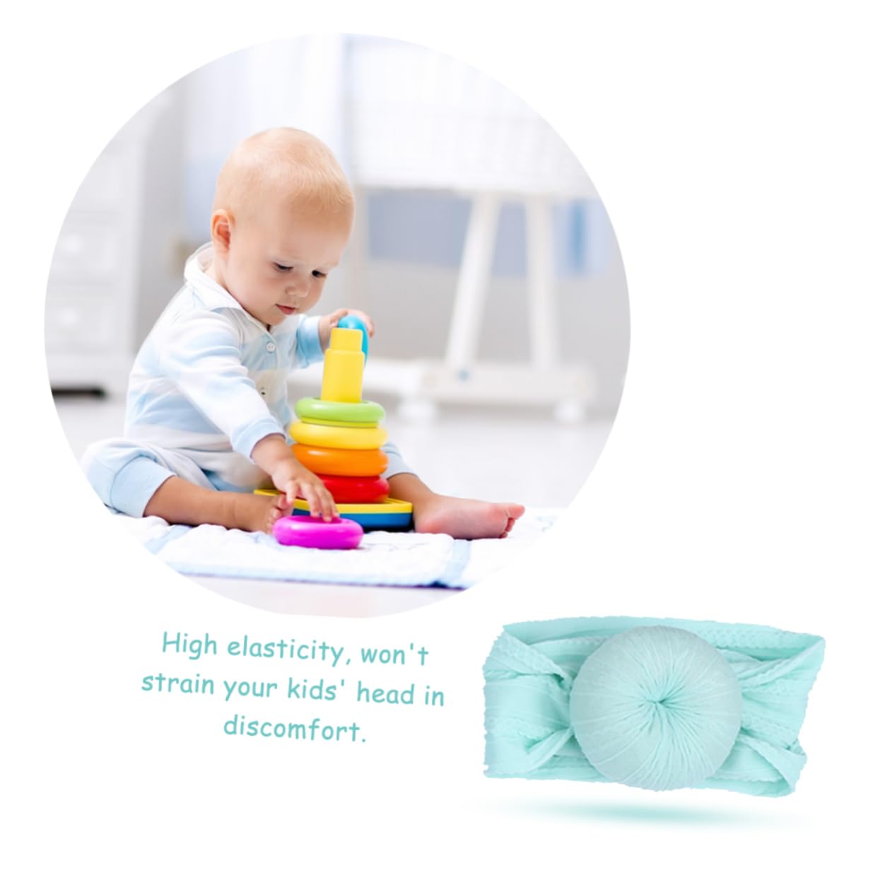 Toyvian 18stücke Haarbänder Aus Weiche Turban Kopfbedeckungen Für Neugeborene Und Kleinkinder Farben Mintgrün Weinrot Bequeme Und Langlebige Haarschleifen Für Mädchen Und Jungen