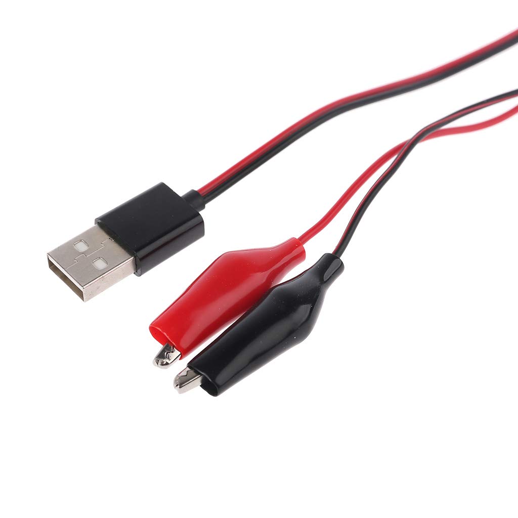 Bottone Clip Morsetto a USB Connettore Maschio Adattatore di Alimentazione Filo 55cm Multifunzione Alimentazione Converte Connettore Cavo Banana Connettore Vite Secchio Saldatura Adattatore Presa Cavo