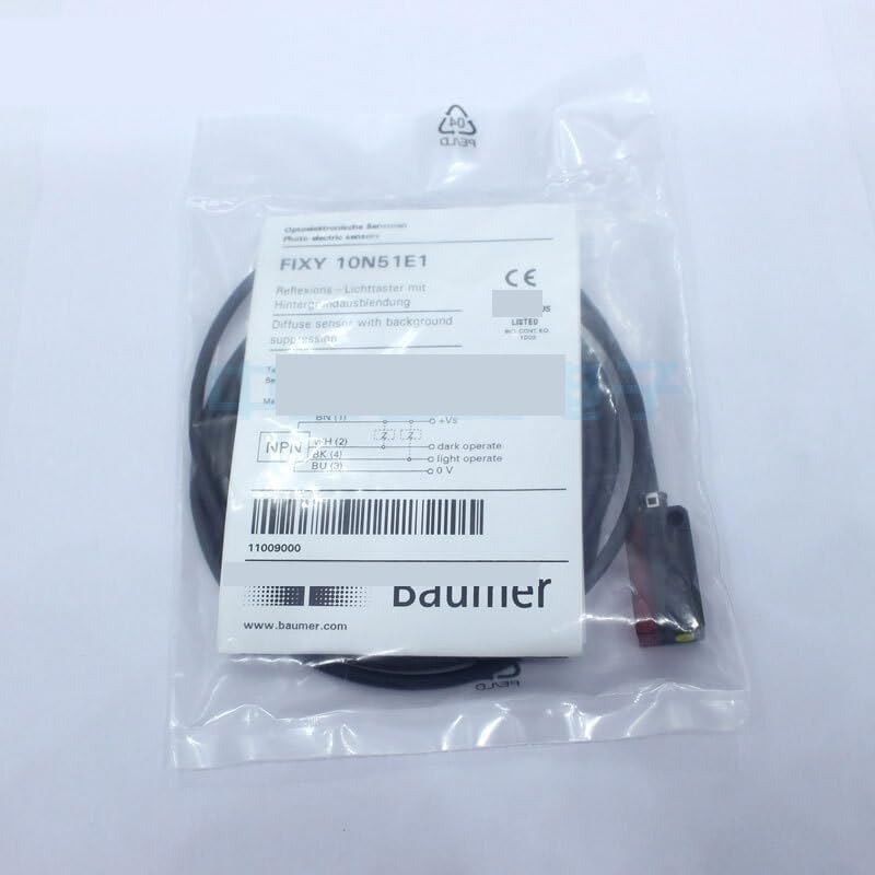 NURII Photoelectric Sensor, FIXY 10N51E1, Diffuse Emission Photoelectric Sensor, The Detect Distance is 30-120m Original