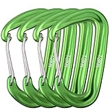 ✔️ BUENA CALIDAD Y SEGURO: los fuertes mosquetones de puerta de alambre, con un cuerpo duradero, muestran una capacidad de servicio pesado en el soporte de carga. El clip firmemente cerrado para su caja fuerte ✔️ ULTRA LIGERO: El mosquetón de alumini...