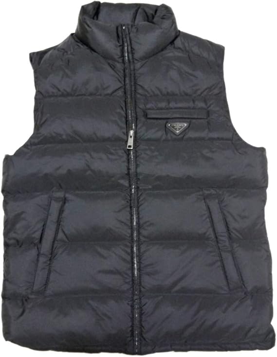 Amazon プラダ Prada メンズ ダウンベスト Sgj191 黒 48 Prada 並行輸入品 ベスト 通販