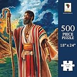 アフリカ系アメリカ人の表現 – 500ピースのジグソーパズル – インスピレーションを与えるブラックアート。リラクゼーションと反射のためのプレミアム品質 – Walking by Faith