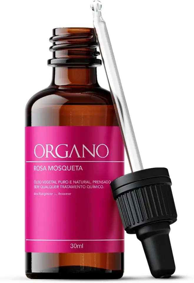 Rosa Mosqueta Rubiginosa ORGANO - Óleo Vegetal 100% Puro E Natural - Clareador E Antimanchas - 30ml