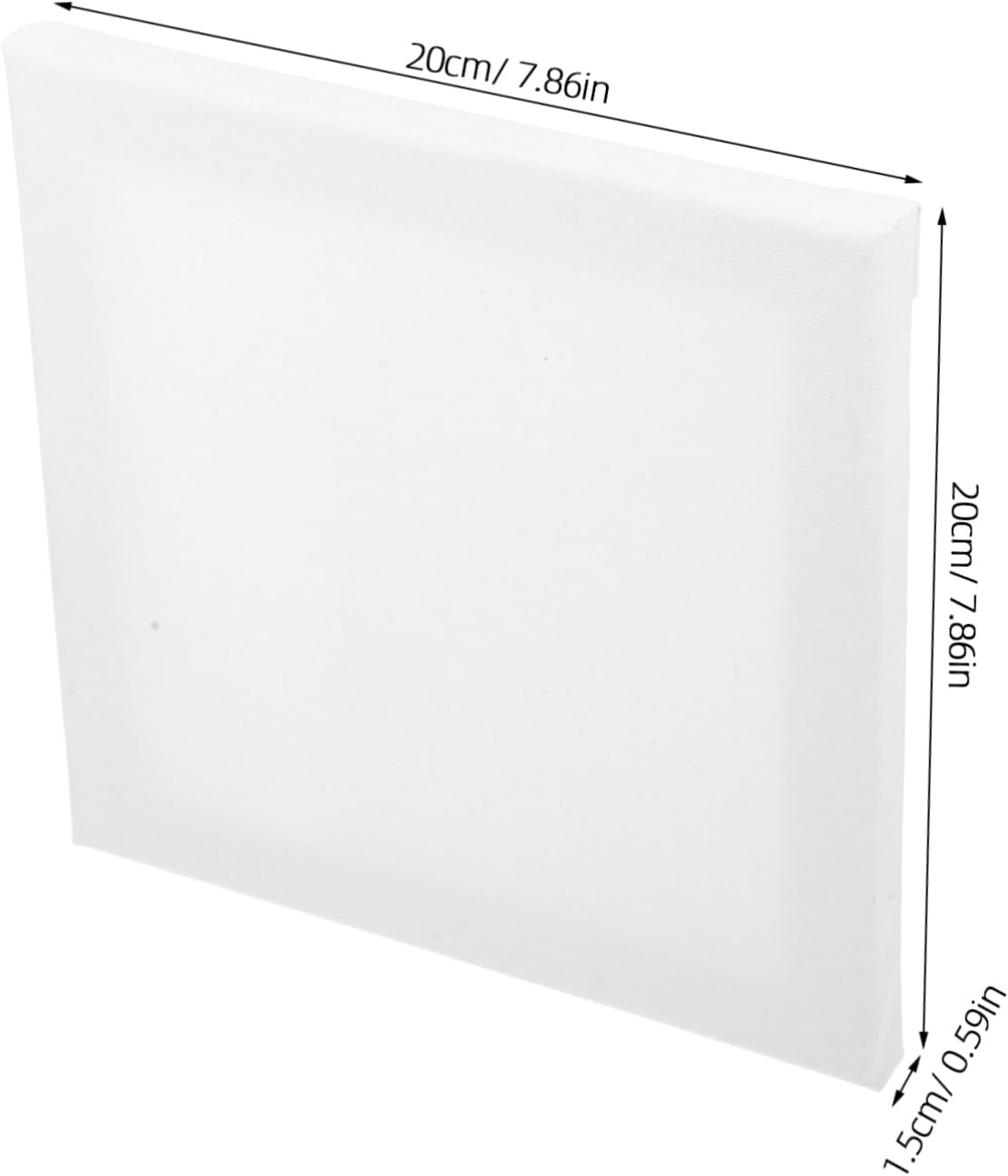 5pcs White Wood Canvas Boards for Oil Painting Beginners