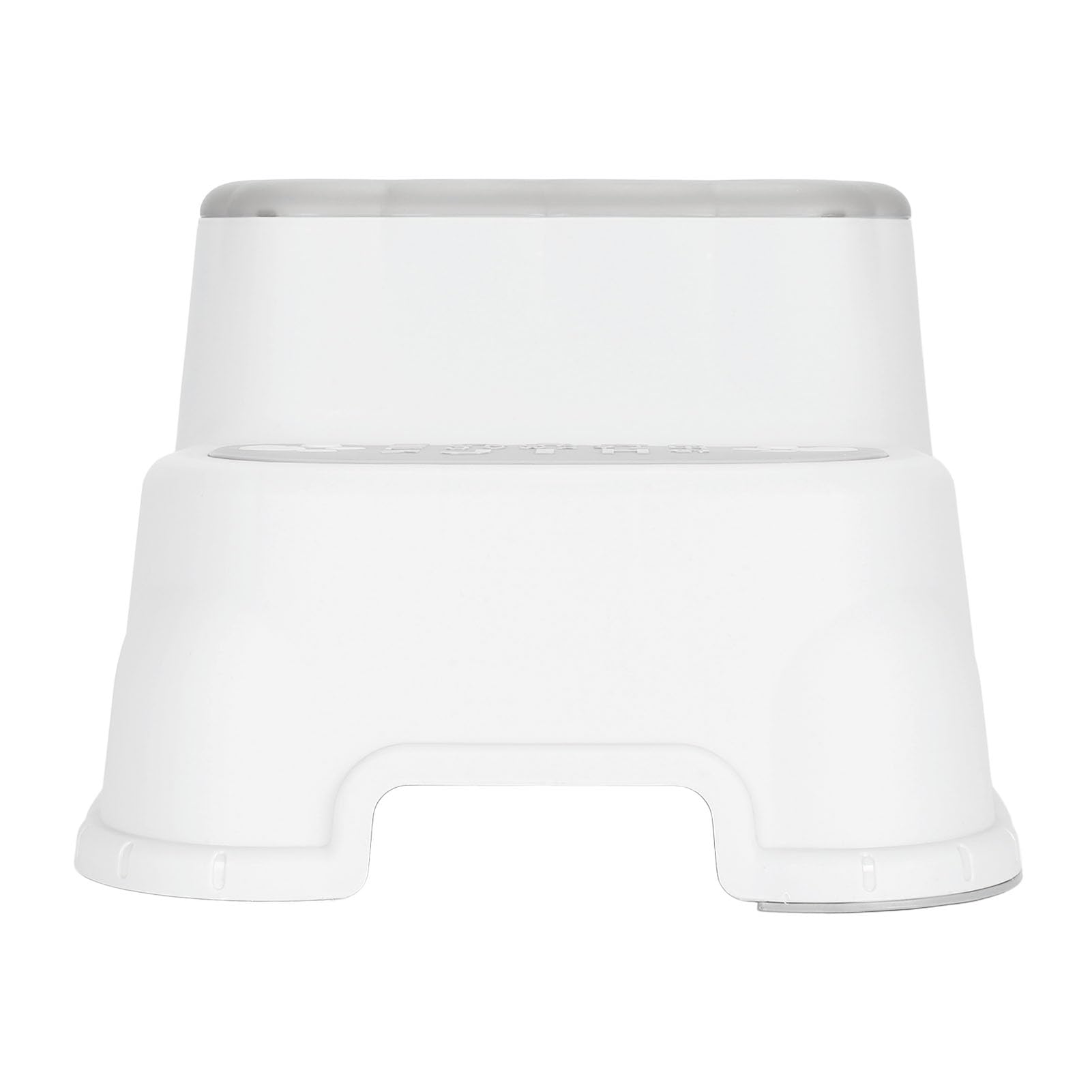 SIXRUN Taburete con Escalón para Niños, Taburete Estable de 2 Escalones con Diseño Bonito para Niños, para Lavabo de Inodoro, Portátil para (Grey)