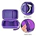 Travel Case for UCOMX for Nano/for Iseyyox/for LISEN/for RTOPS 3 in 1 Wireless Charger, Foldable Magnetic Charging Station Storage Holder Bag for Fast Charge Pad Cable and Adapter, Purple-Box Only