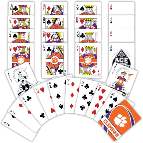Image of Masterpieces Kid Playing Cards - Officially Licensed NCAA Clemson Tigers 54 Card Deck