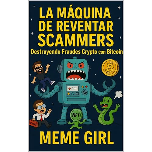 La m&aacute;quina de reventar scammers Audiolibro Por Meme Girl arte de portada