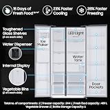 Samsung 633L Convertible 5-in-1 Side by Side Refrigerator RS78CG8543S9HL — view 4
