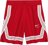 Nike Girls Fly Crossover Training Shorts (Medium) Red