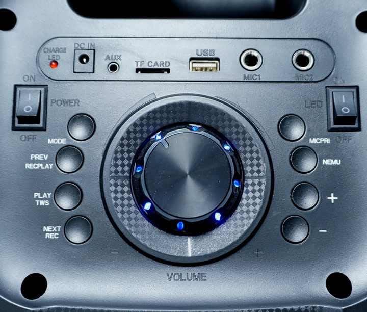 Image of LED Flame Light Bluetooth Speaker its Loud and Proud XBoom Party Speaker wirless Bluetooth with 2 mic Speaker