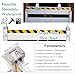Heavy Duty Commercial Flood Control Barrier Panels Water Stopper, 3.3' H Flood Gates for Home Protection, Reusable Removable Water Barriers for Flooding Temporary Wall(Length 10.4FT(2 Section))