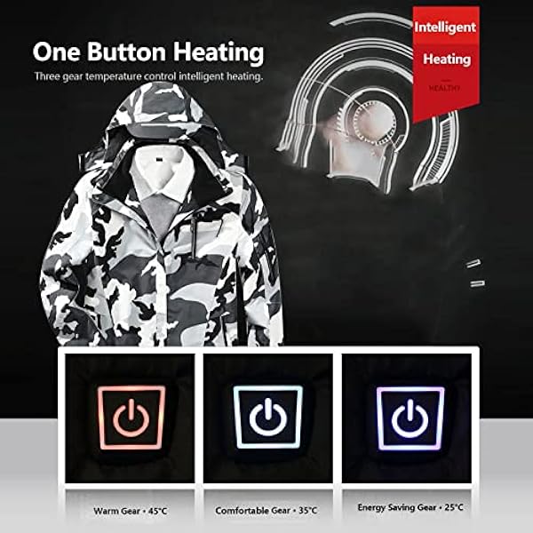 Verwarmde jas voor heren met 3 instelbare temperaturen Verwarmde jas Mouwloos USB Elektrische verwarmingsjassen Power Bank Verwarmingsjas Verwarmde jas voor Wandelen Fietsen Jagen