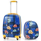 🚙Cadeaux pour les enfants — Notre bagage est livré dans différents styles avec des motifs mignons que vous pouvez choisir, ce qui en fait le cadeau parfait pour un garçon ou une fille.