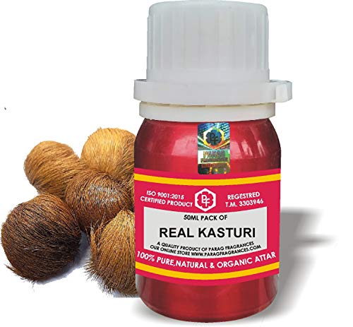 PARAG FRAGRANCES REAL KASTURI 50ML Natural Alcohol Free Atta...