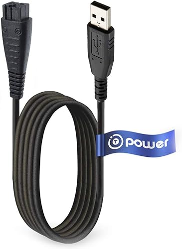 Miniatura 2 de T POWER Cable de carga para Panasonic Arc3 Arc4 Arc5 lectric Razor Pop-up Trimmer WESLV81K7P58 ES-LV Series ES2065 ES2067 ES-WD22 Wet Dry Electric