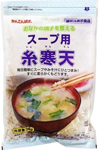 Amazon かんてんぱぱ スープ サラダ用糸寒天 30g かんてんぱぱ 寒天 通販