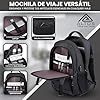 ALTOS OFFICE AND HOME Mochila para portátil para viajes de negocios, estudio, conexión USB, portátil hasta 39,6 cm (15,6 pulgadas), negro, protección contra robo, ideal para senderismo, impermeable #1