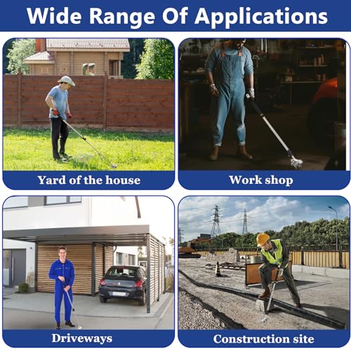 Greeily Telescoping Magnet Stick, 35\" to 60\" Magnetic Sweeper for Retrieving Nails and Metal Objects Magnetic Pickup Tool Made of Stainless Steel Tube Sponge Handle