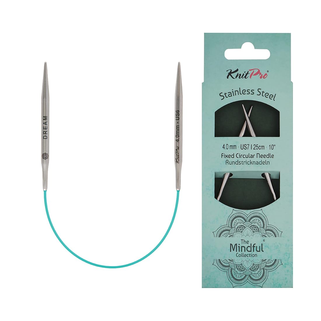 KnitPro The Mindful Collection Fixed Circular Needles 10" (25cm) | Size 4.00mm — image 1