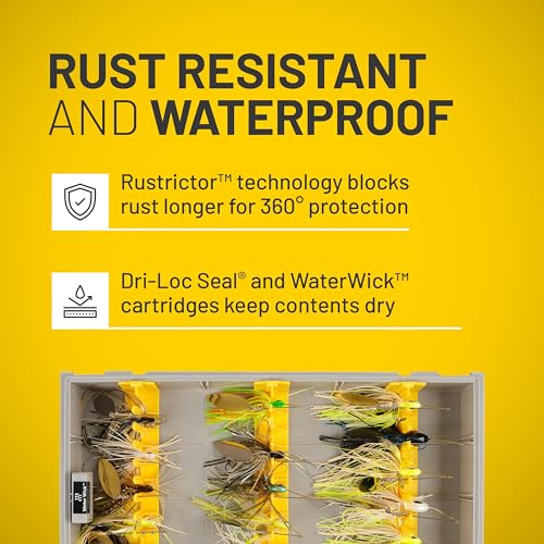 image for Plano Edge 3700 Spinnerbait Utility Box, Gray and Yellow, Holds Up to 