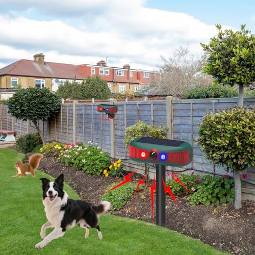Alarma solar con sensor de movimiento para evitar robos en patios con luz y ladridos 7
