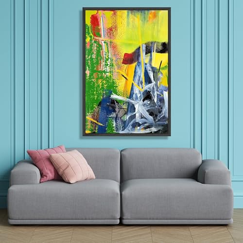 Toile expressionniste abstraite XINBAO art coloré émotion - 3