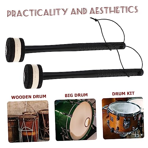ERINGOGO 1 par de baquetas profesionales de tambor de percusión para batería de bombo, para principiantes y bateristas avanzados con diseño conveniente de almacenamiento miniatura 7