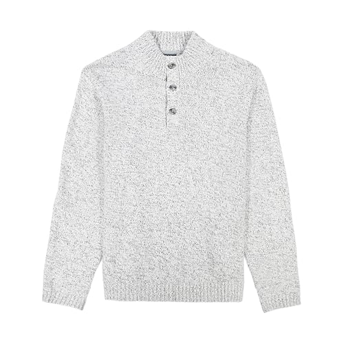 IZOD Men's Big and Tall Button Mock Sweater4