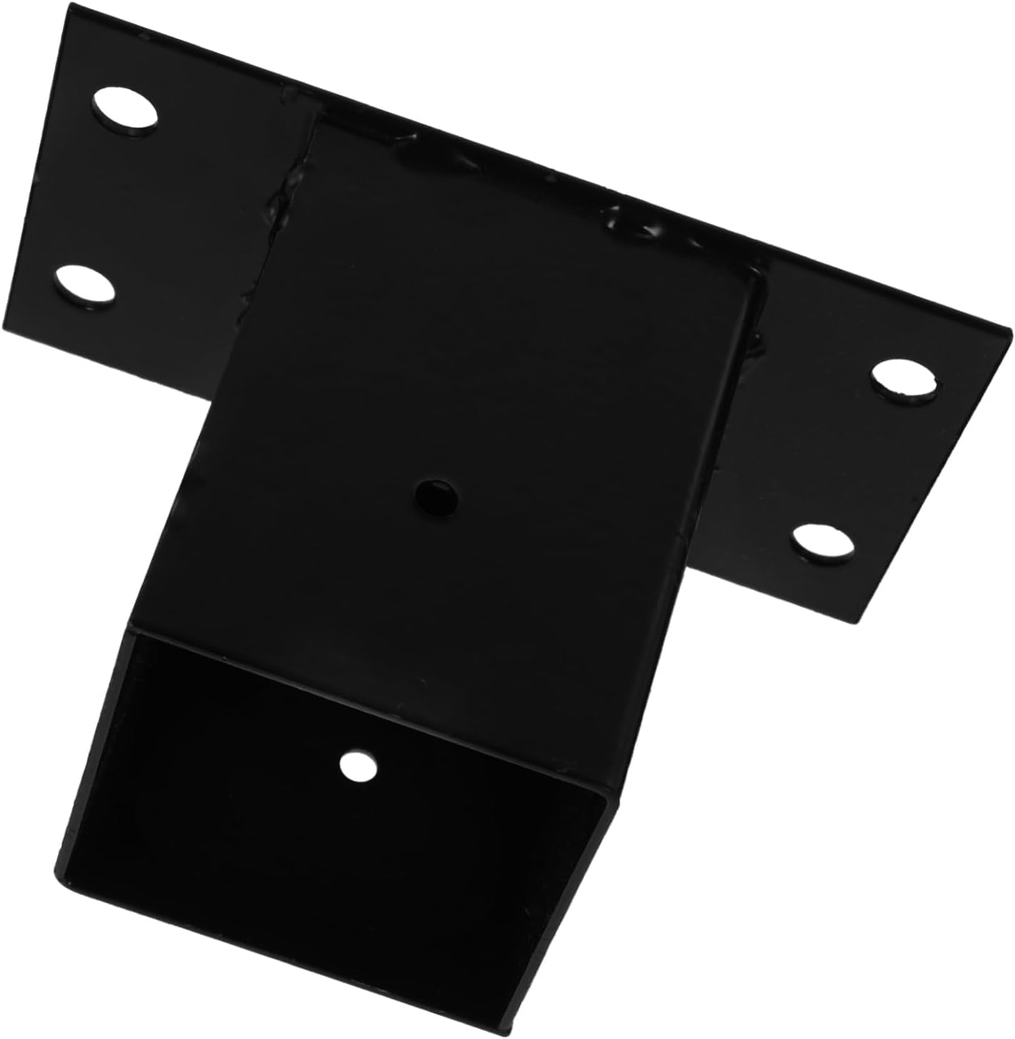 WOONEKY Heavy Duty Post Base for Mailboxes and Deck Fences Metal Support for Replacement Posts Construction Easy to Install