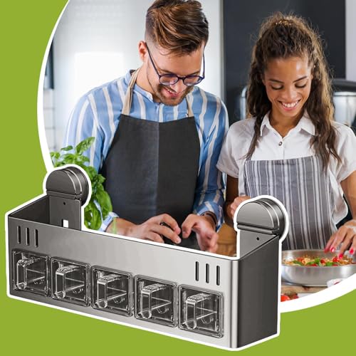 Cuisine encombrée ? Ce porte-épices sans perçage libère votre comptoir - 4