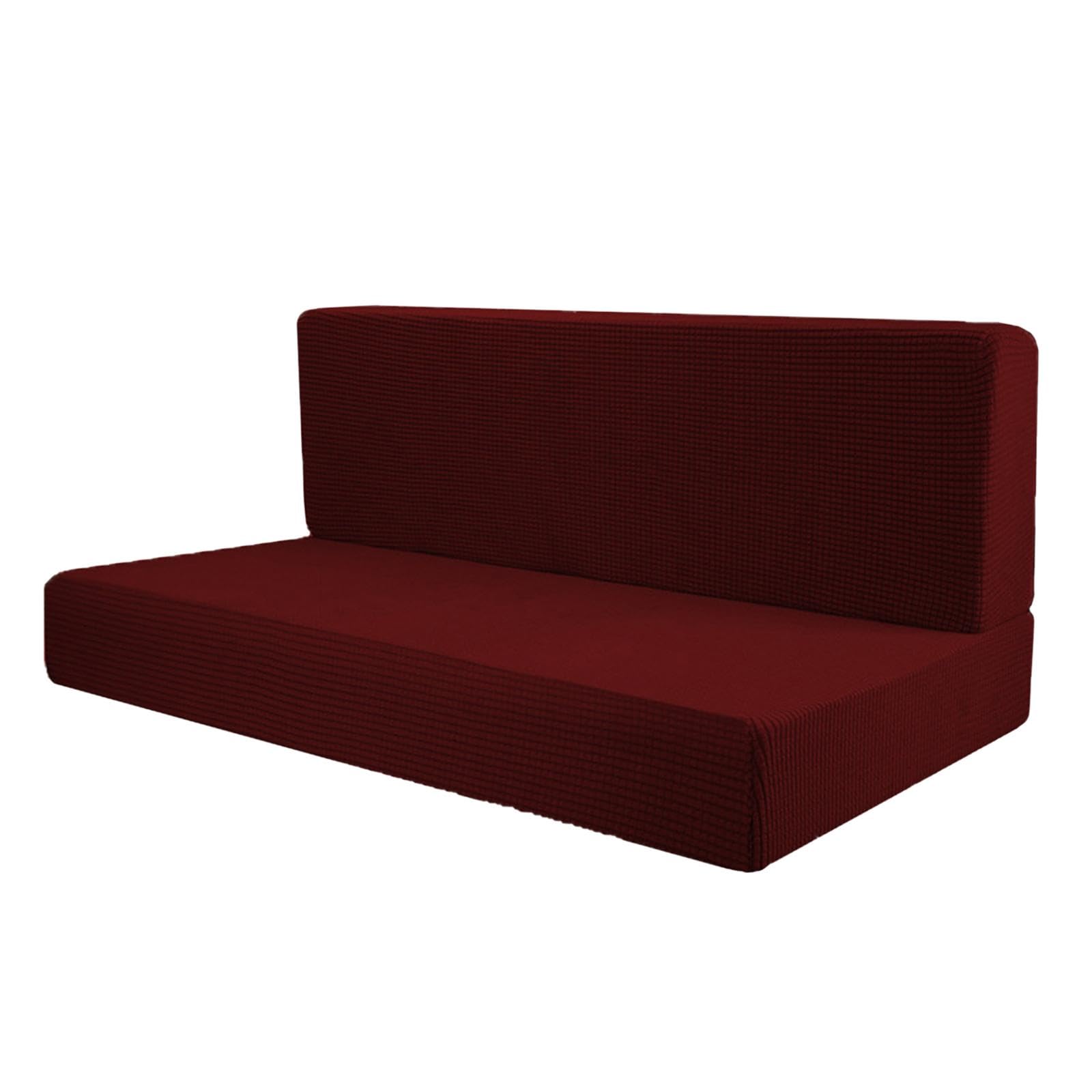 Lot housses de coussin caravane et protection de siège camping-car rouge