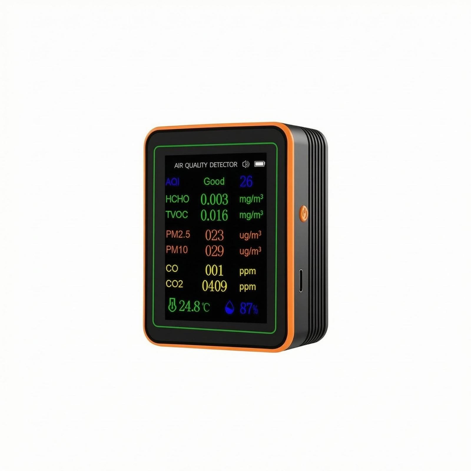 Portable Air Quality Meter Replenishable Handheld Air Quality Meter Color Display Mt27 Black|Business & Industrial| Electrical & Test Equipment| Test Measurement & Inspection| Test Meters-image-15