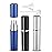 Portable Mini Refillable Perfume Bottle, 3 Pcs Travel Size Perfume Atomizer Empty Spray Bottle Case for Outdoor and Traveling with Funnel and Perfume Diffuser (A - 6ml (Black+Silver+Dark Blue))