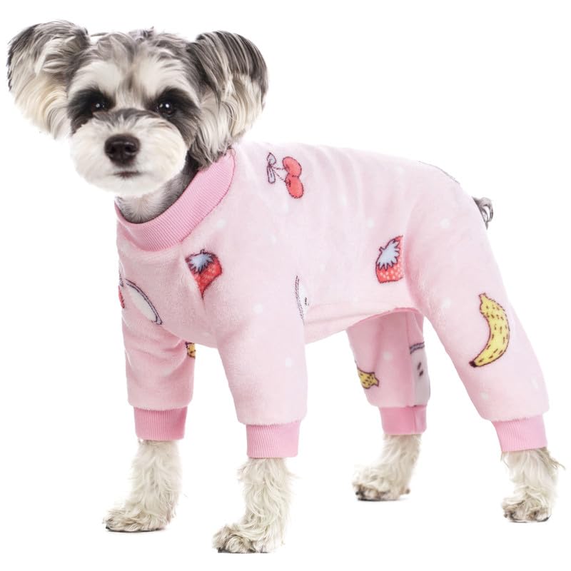 Dog Pajamas for Small Dogs, Winter Dog Onesie, Warm Velvet Puppy Jumpsuit, Doggies Bodysuits, Girl Boy Dog Winter Clothes for Chihuahua, Yorkie,