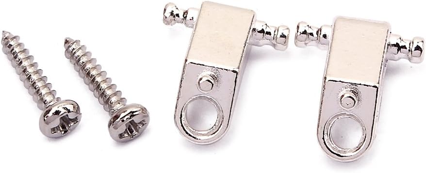 Alnicov 2 PCS Guitar String Trees Guitar String Retainer Guides For Strat Tele Guitars Chrome, Silver - Image 4