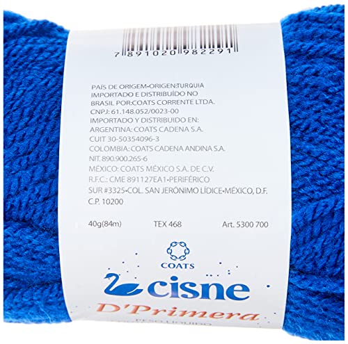 Lã Para Tricô Cisne D'primera 40g Azul França