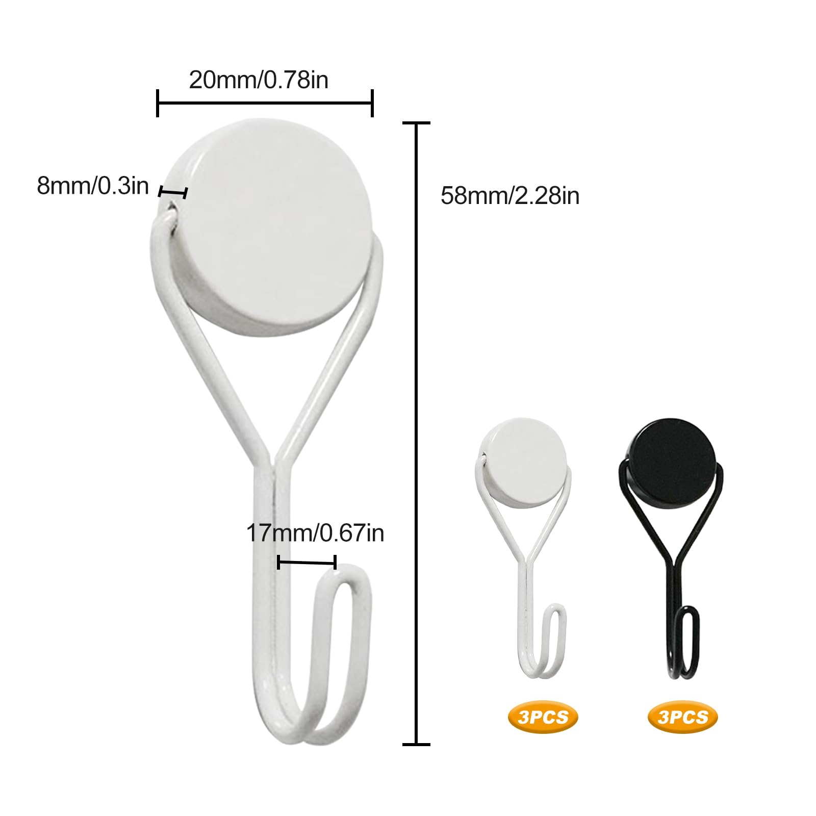 6 Ganci Magnetici Forti Da 20/25/32 Mm - Fino A 20 Kg, Per Cucina, Garage, Officina - Foto 14