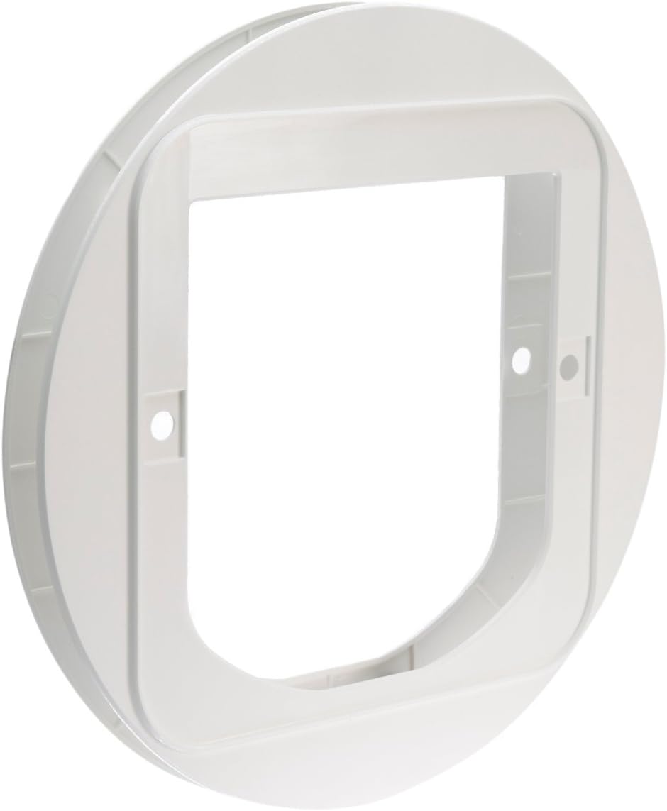 Cat Flap Mounting Adaptor / White