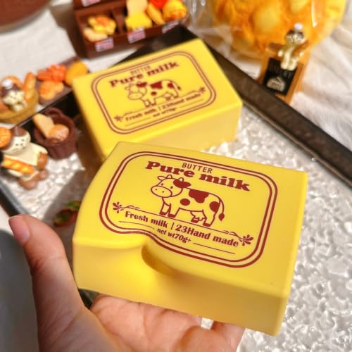 Butter Squishy – Cow Shape Stress Relief Soft Foam Puff, Handmade Style, Net 70g+ for Adults — view 2