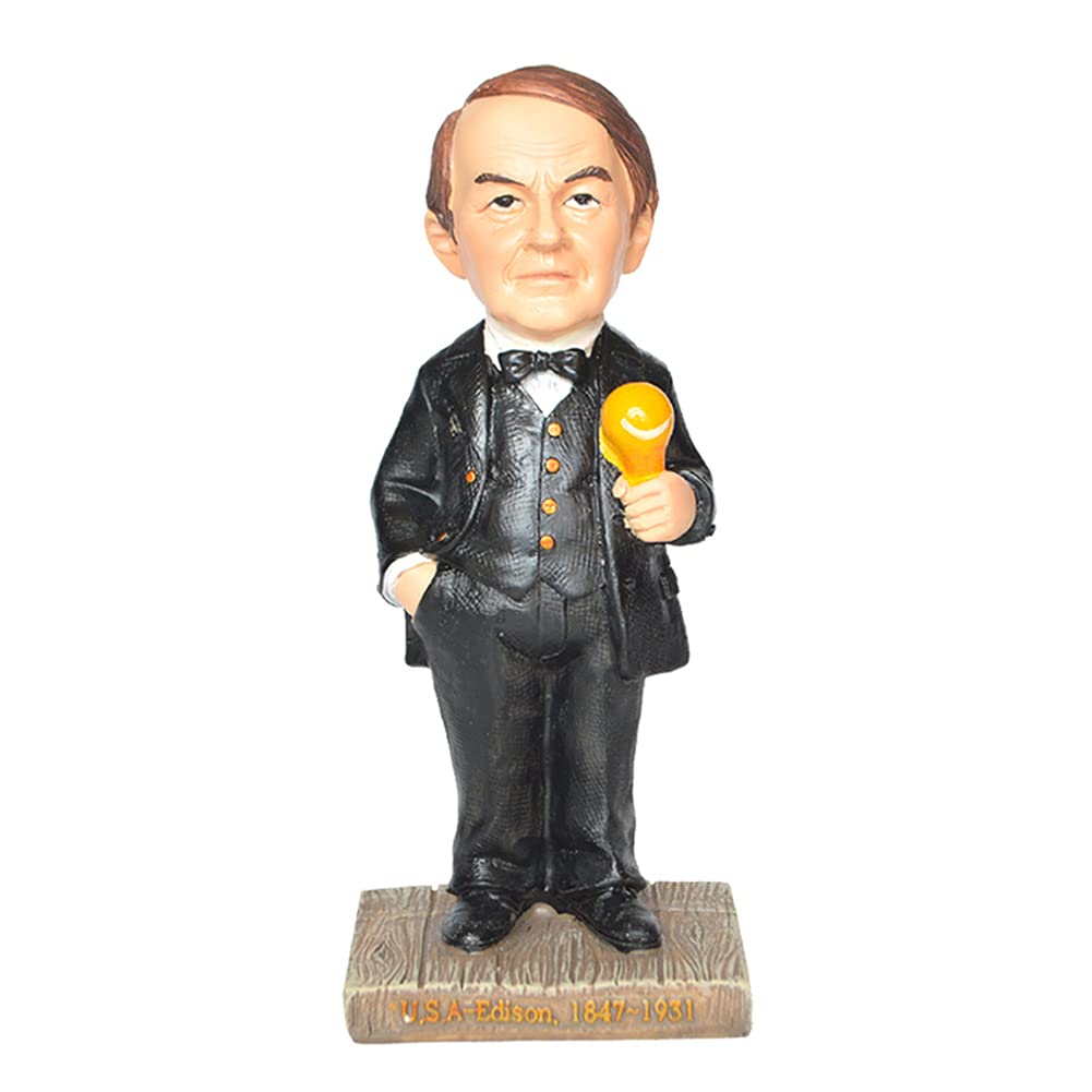 Statue d'Edison réplique d'art en résine artisanale haut de gamme