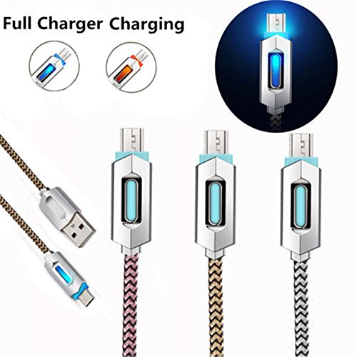superior ZRL LED Lumi¨¨re Visible Micro USB Chargeur Data Sync Cable Cordon pour Smartphones Samsung Galaxy, Nexus, LG, Sony, romaric, HTC, Motorola, Kindle,...