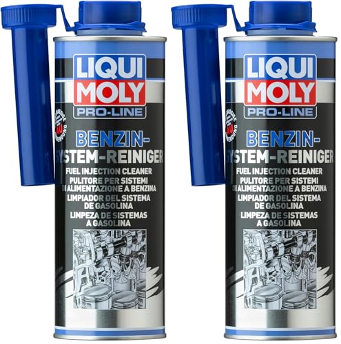 Liqui Moly Pro-Line Benzin-System-Reiniger | 500 ml | Benzinadditiv | Art.-Nr.: 5153, farblos (Packung mit 2)